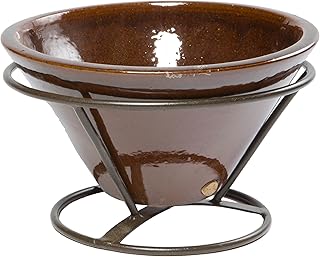 Alfresco Home Mesa Enfriador de Bebidas, Color marrón coñac