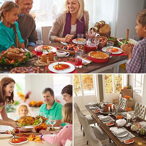 Miniatura 7 de Honoson 100 servilletas desechables de otoño de 3 capas para invitados de otoño, servilletas decorativas de Acción de Gracias, toallas de papel para