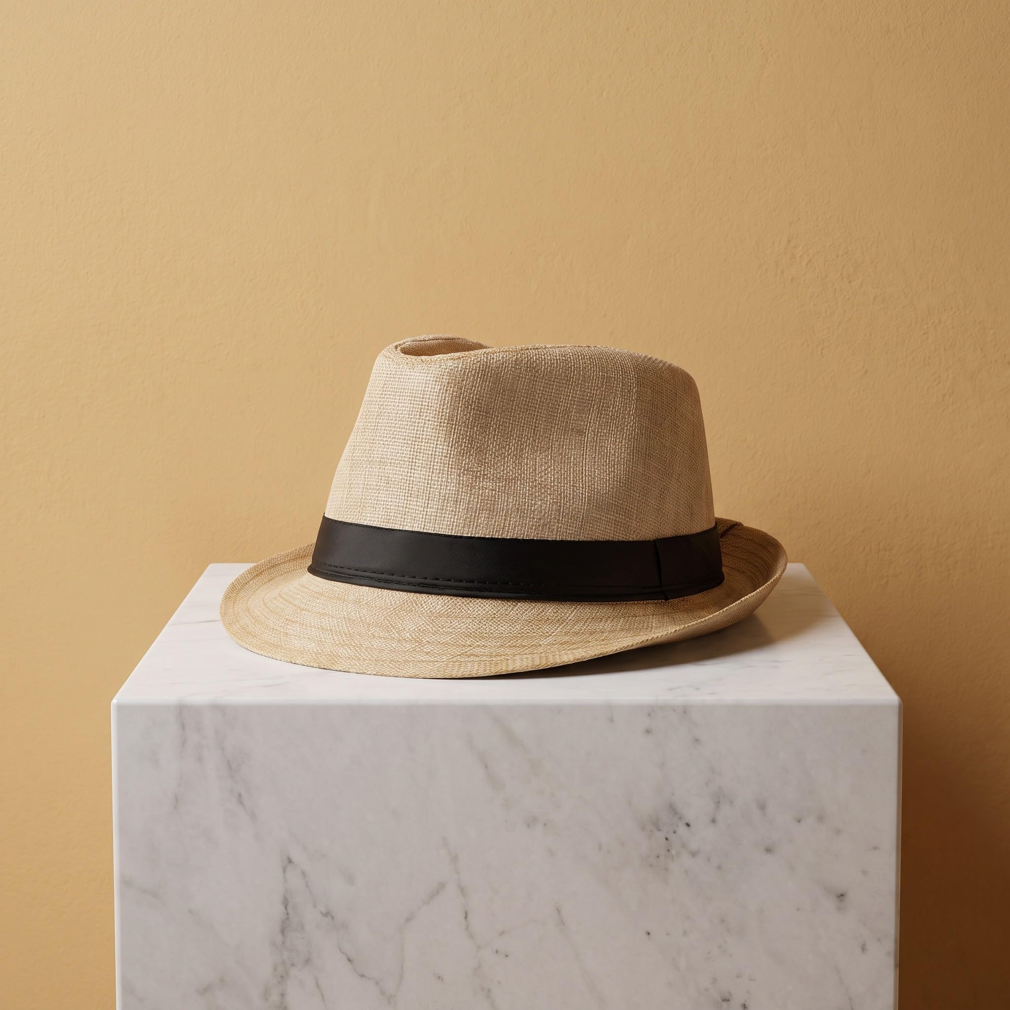 Gatuida 12 cappelli da sole Fedora a corta, cappelli Panama estivi da spiaggia per uomo e donna | Accessori unisex stile anni '20 per viaggi, vacanze e tempo libero, traspiranti