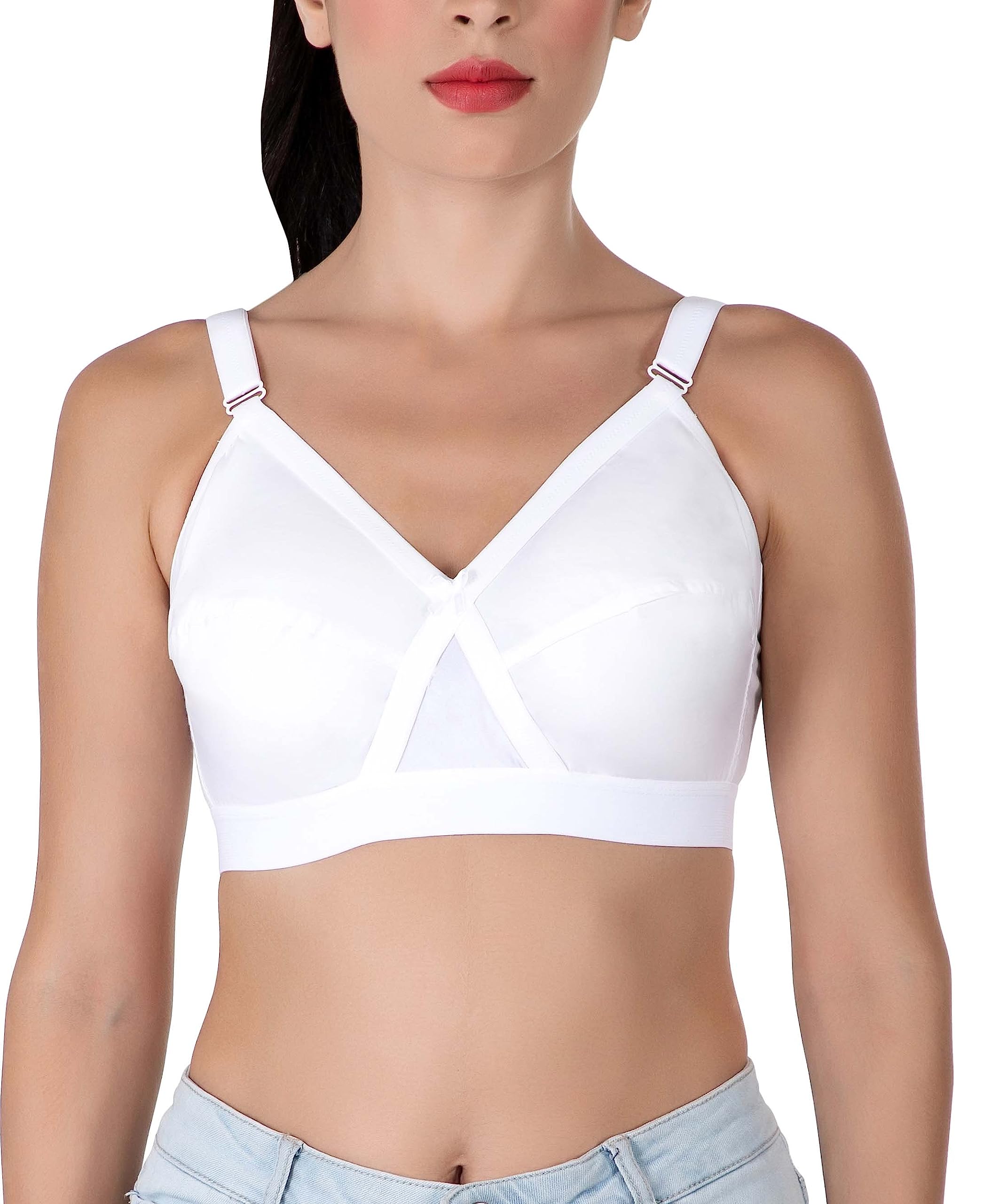 Eve's BeautyWomens Non Padded Non Wired Full Coverage Bra
