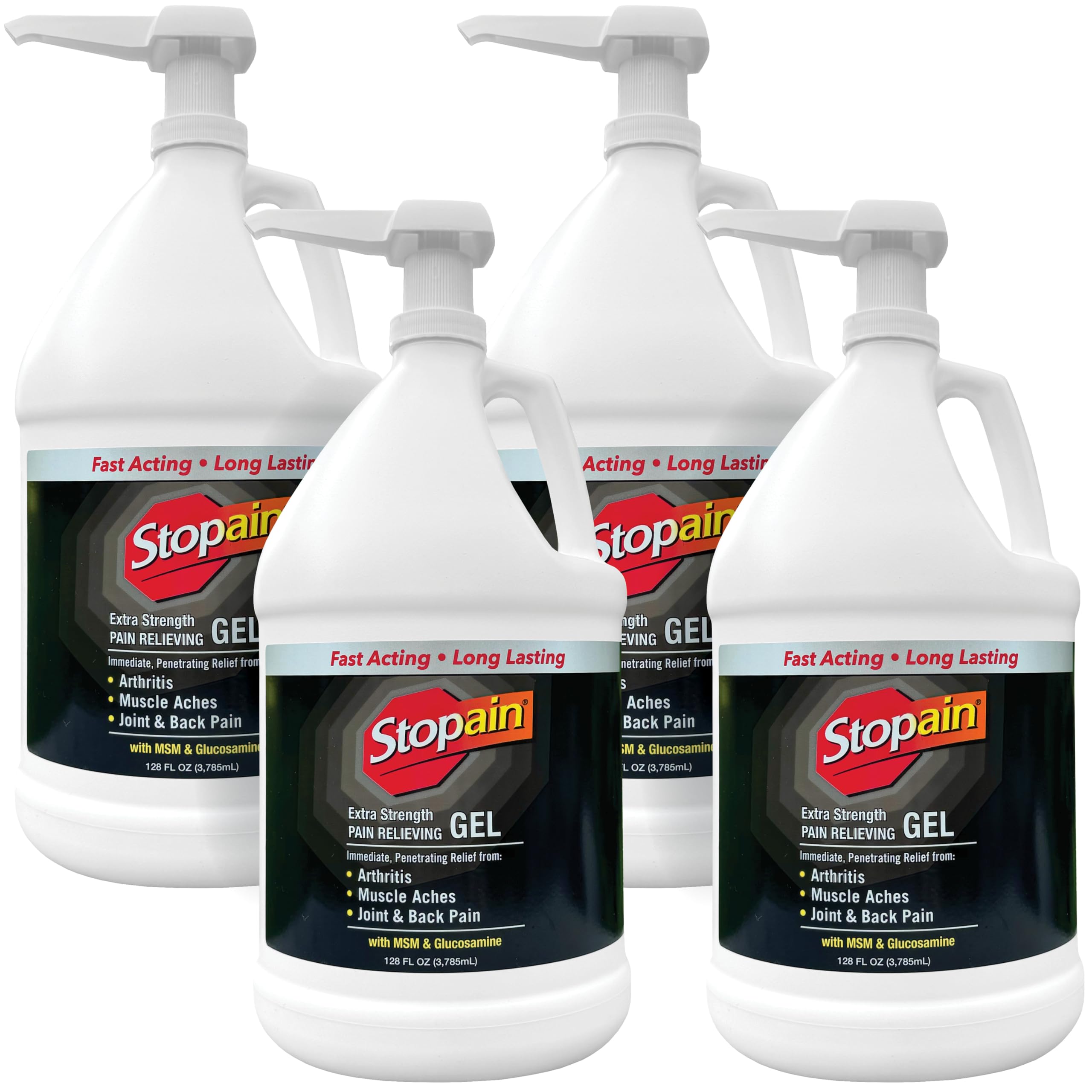 Amazon.com: Stopain Pain Relief Gel Gallon, USA Made, Max Strength