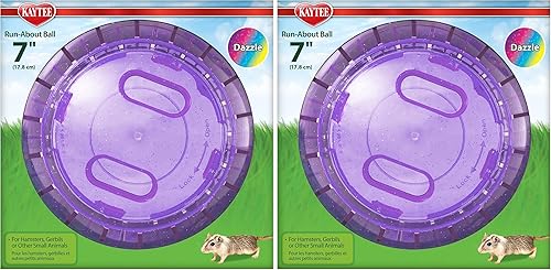 Miniatura 32 de Kaytee Pelota de ejercicio de 7 pulgadas de colores surtidos para hámsters y jerbos de mascotas