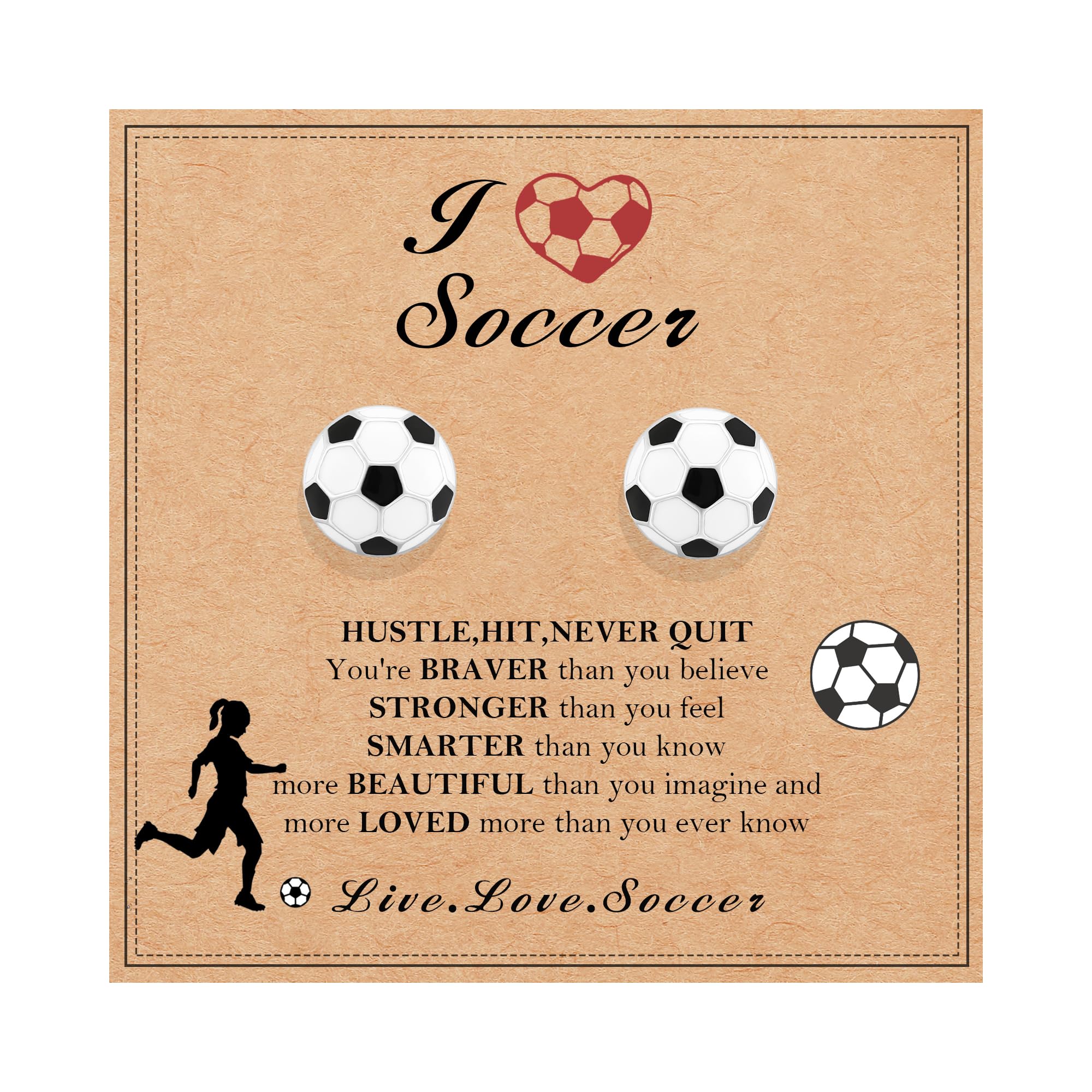S925 Sports Earrings Stud for Teen Girls Women Baseball/Soccer/Volleyball/Basketball/Softball/Football Hypoallergenic Stud Earrings Game Day Jewelry Gift