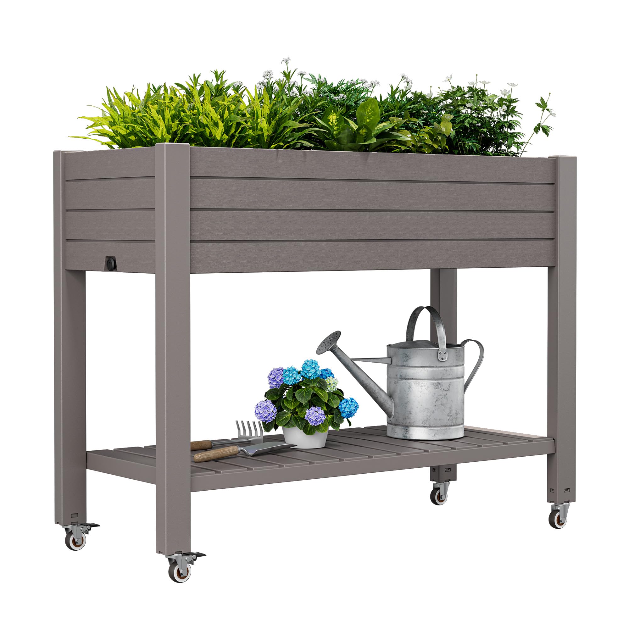 Divisible Resin Planter with Trellis WTFGO
