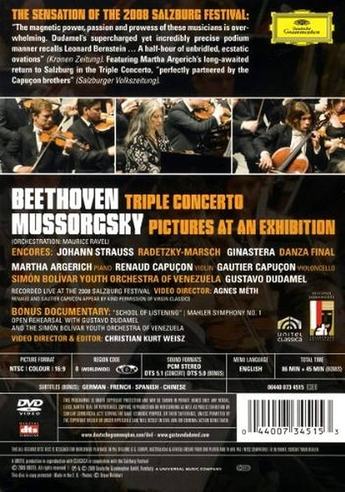 その他 Salsburg Festival Concerts [DVD] Amazon.com: Gustavo Dudamel: Live from Salzburg - Beethoven