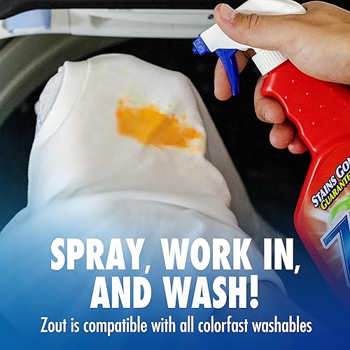 Miniatura 5 de ZOUT Spray quitamanchas para lavandería, fórmula de triple enzima, 22 onzas, paquete de 2
