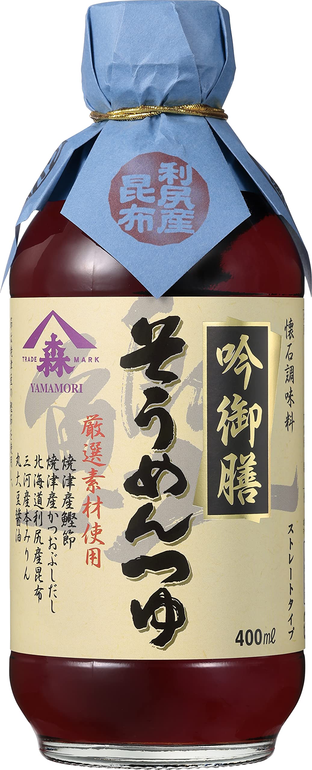 ヤマモリ 吟御膳そうめんつゆ 400ml ×3個
