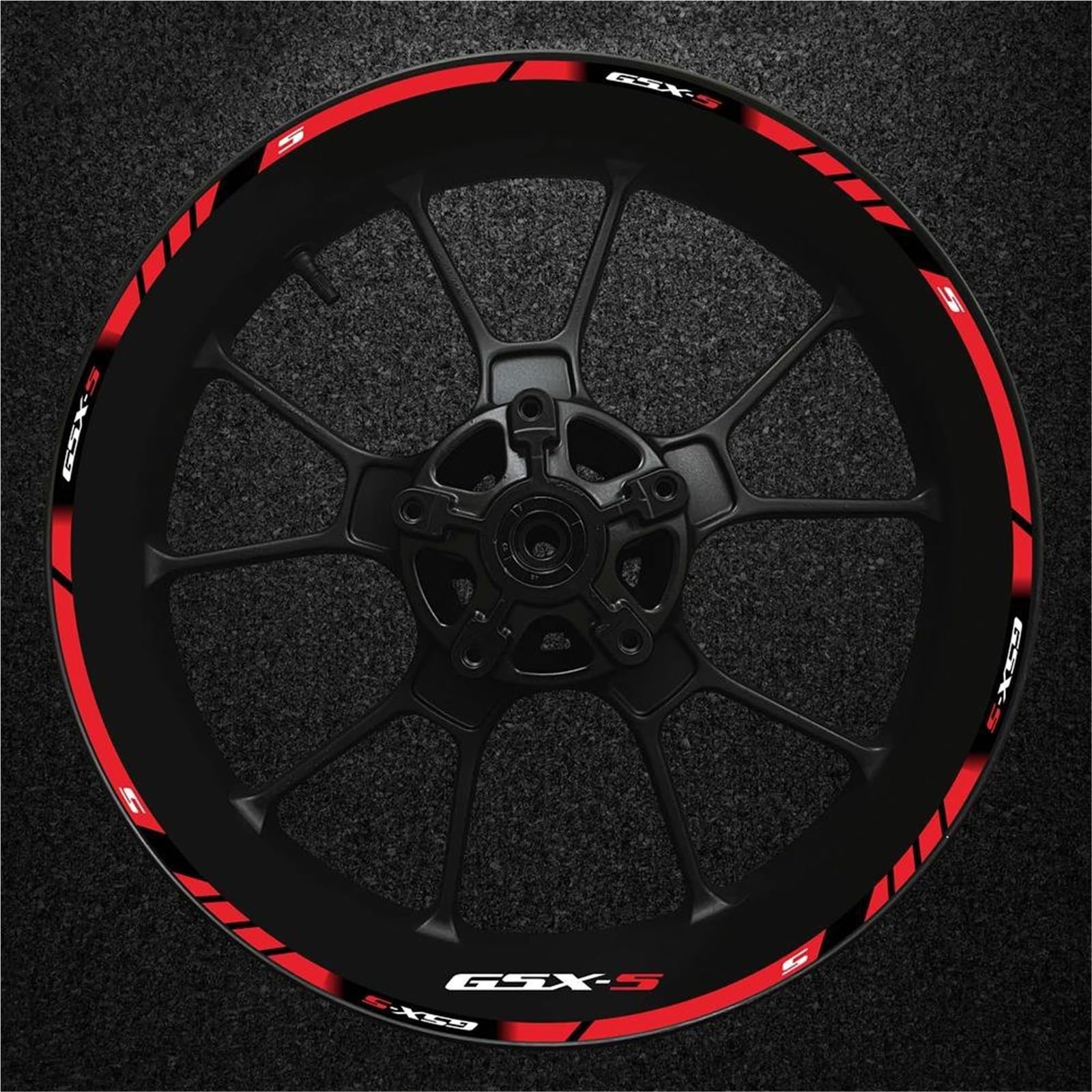 Komplettes Set Motorrad Für Gsxs Radaufkleber Streifen Reflektierende Felge Für Suzuki Gsx-s Gsx-s750 Gsxs1000 750 1000 600 2024 Reflektierendes Felgenband(Color24)