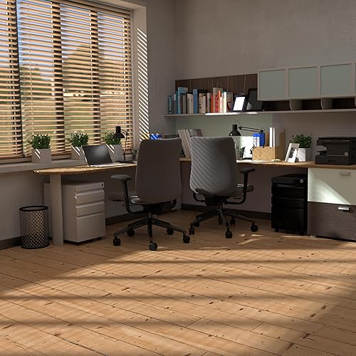 Miniatura 5 de SUXXAN Archivador de metal con 3 cajones con ruedas, archivadores móviles de acero rodante debajo del escritorio para oficina en casa, las ruedas