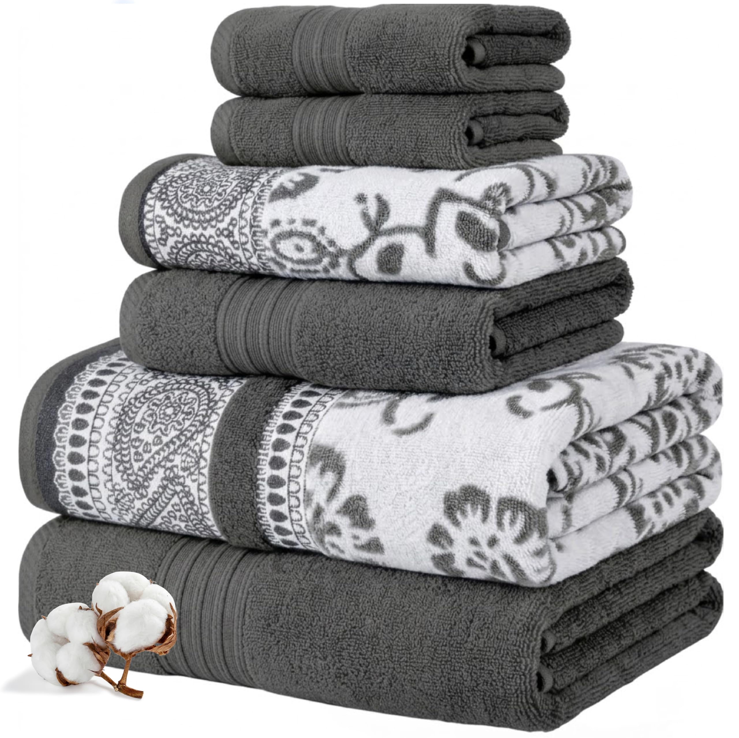 Modern Threads Floral Trail Towel Set