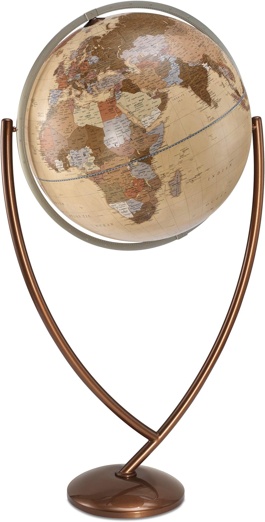 Zoffoli Colombo Floor Globe - Apricot Ocean (24 Inch Diameter)
