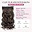 REECHO 20 1-pack 3/4 Full Head Curly Wave Clips in on Synthetic Hair Extensions HE008 Hair pieces for Women 5 Clips 4.5 Oz Per Piece - Chocolate Brown with Highlights