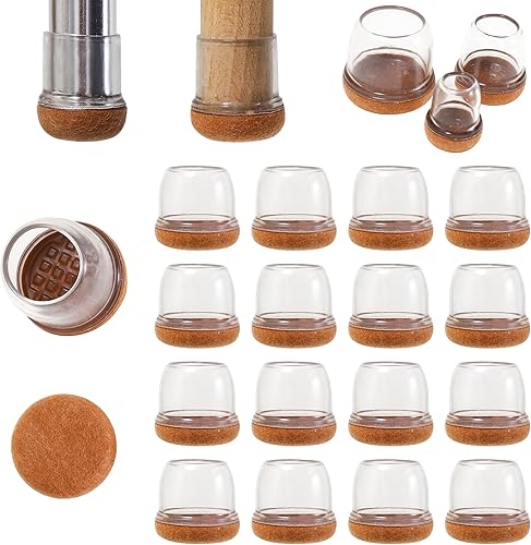 Miniatura 10 de 16 tapas pequeñas de silicona para patas de silla de 1 14 pulgadas, almohadillas de muebles para suelos de madera dura, protectores de suelo para