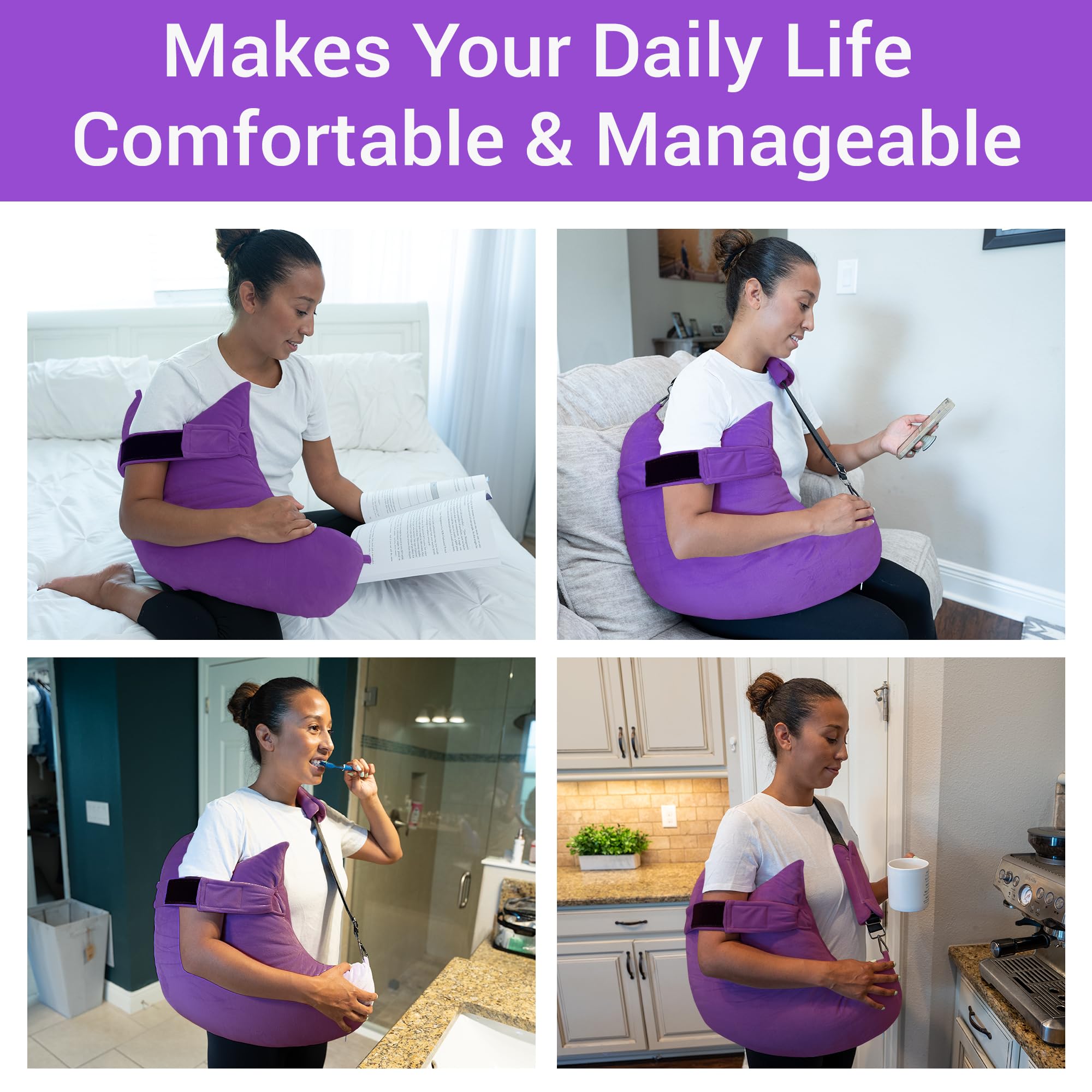 Zomaple Shoulder Surgery Pillow for Shoulder Pain Relief| Super Soft Rotator Cuff Pillow for Post-op Comfort and Arm & Shoulder Support & Healing