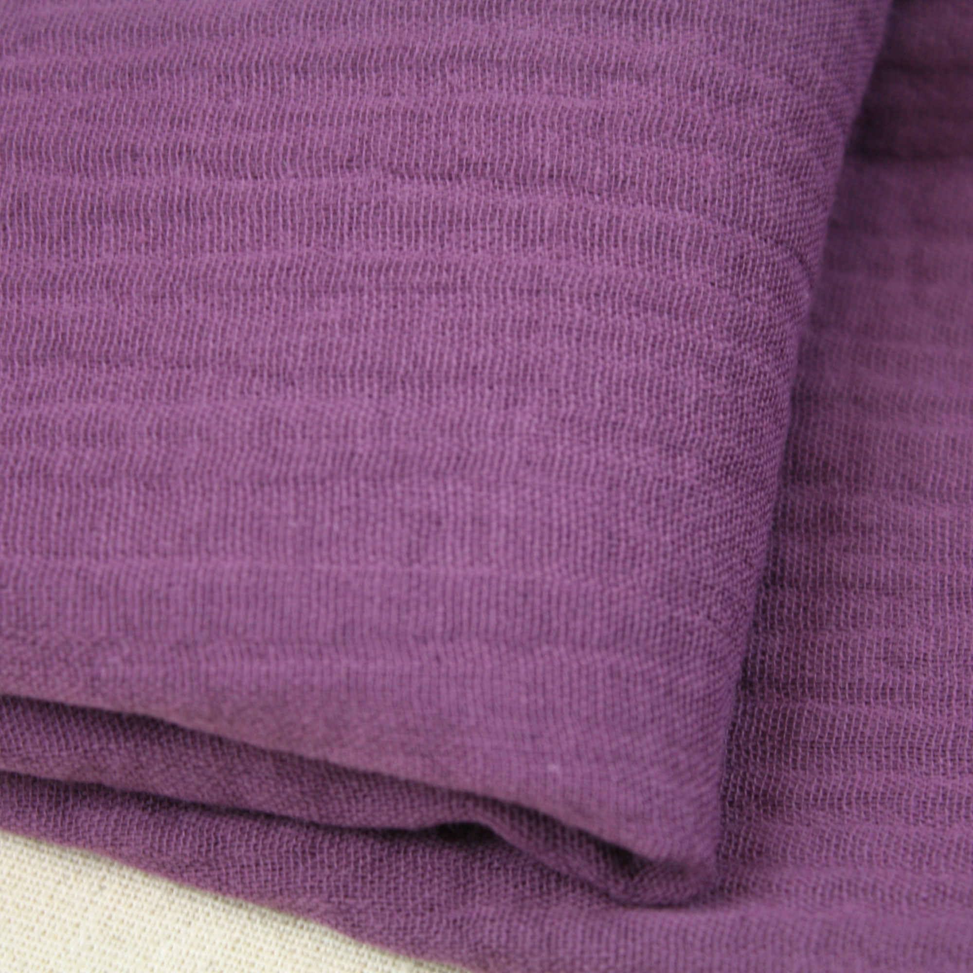 We Love Fabric Double Gauze 100% Cotton Fabric Dressmaking Plain Lightweight Soft Muslin (Mauve Taupe), 2402200