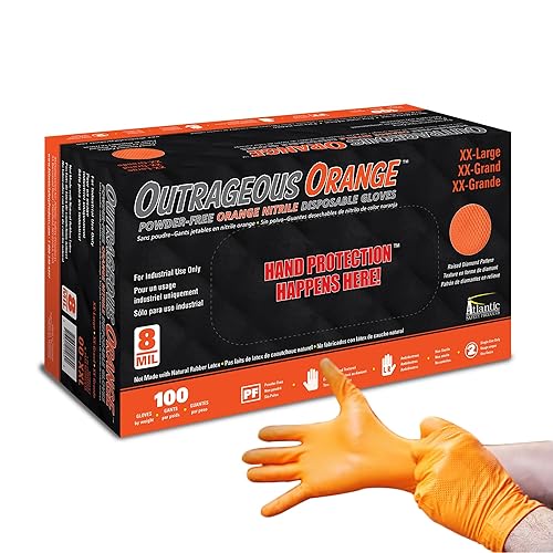 Guantes desechables Atlantic Safety OO-XXL Outrageous Orange - XXL