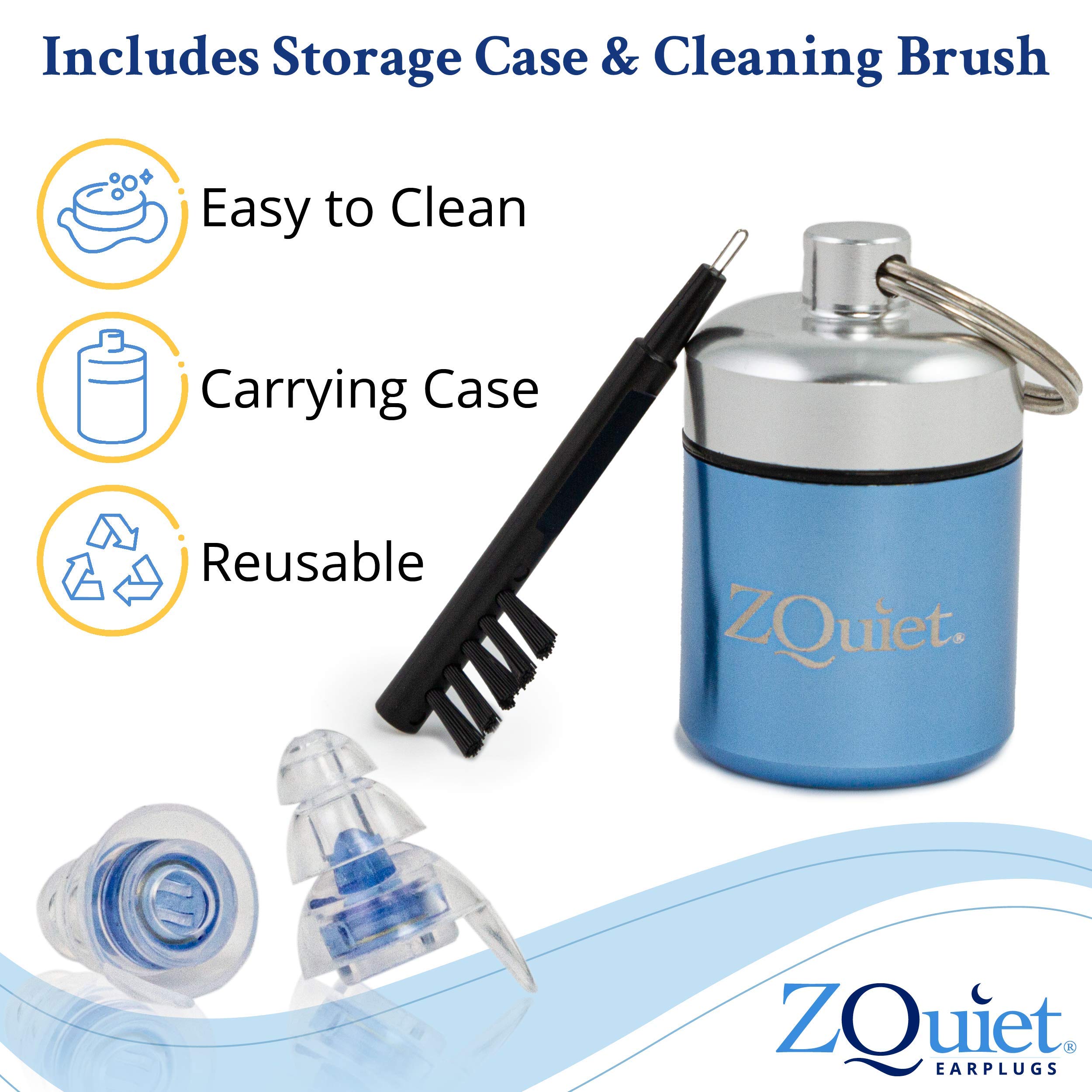 Zquiet Anti Snoring Solution Comfort Size Mouthpiece Blue Noise