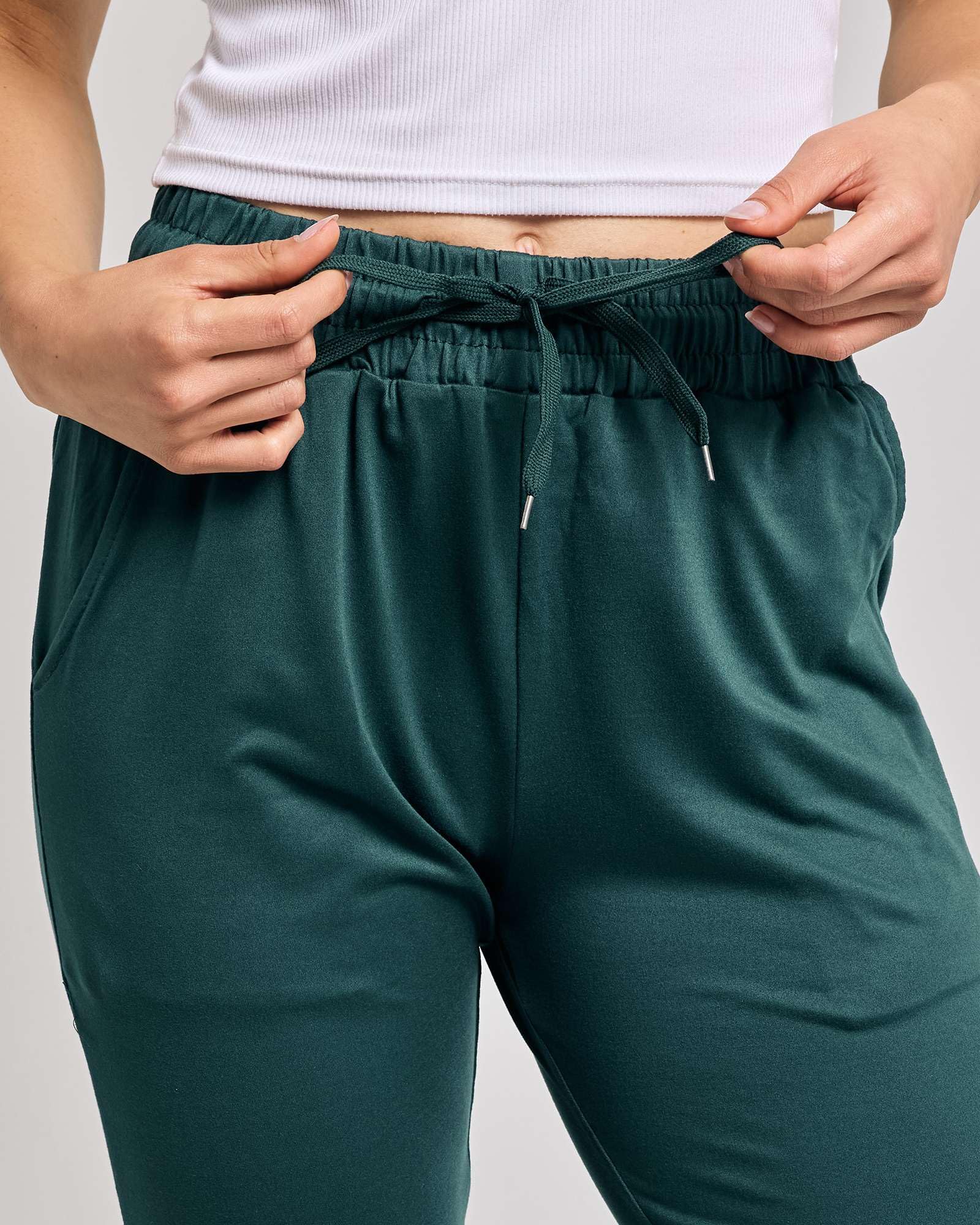 3er-Pack: Damen-Caprihose, seidig, weich, offene Unterseite, mit Kordelzug – (erhältlich in Übergröße)