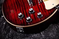 Vista 8 de GROTE Guitarra eléctrica de cuerpo sólido con bolso de transporte LPYS-006 (rojo)