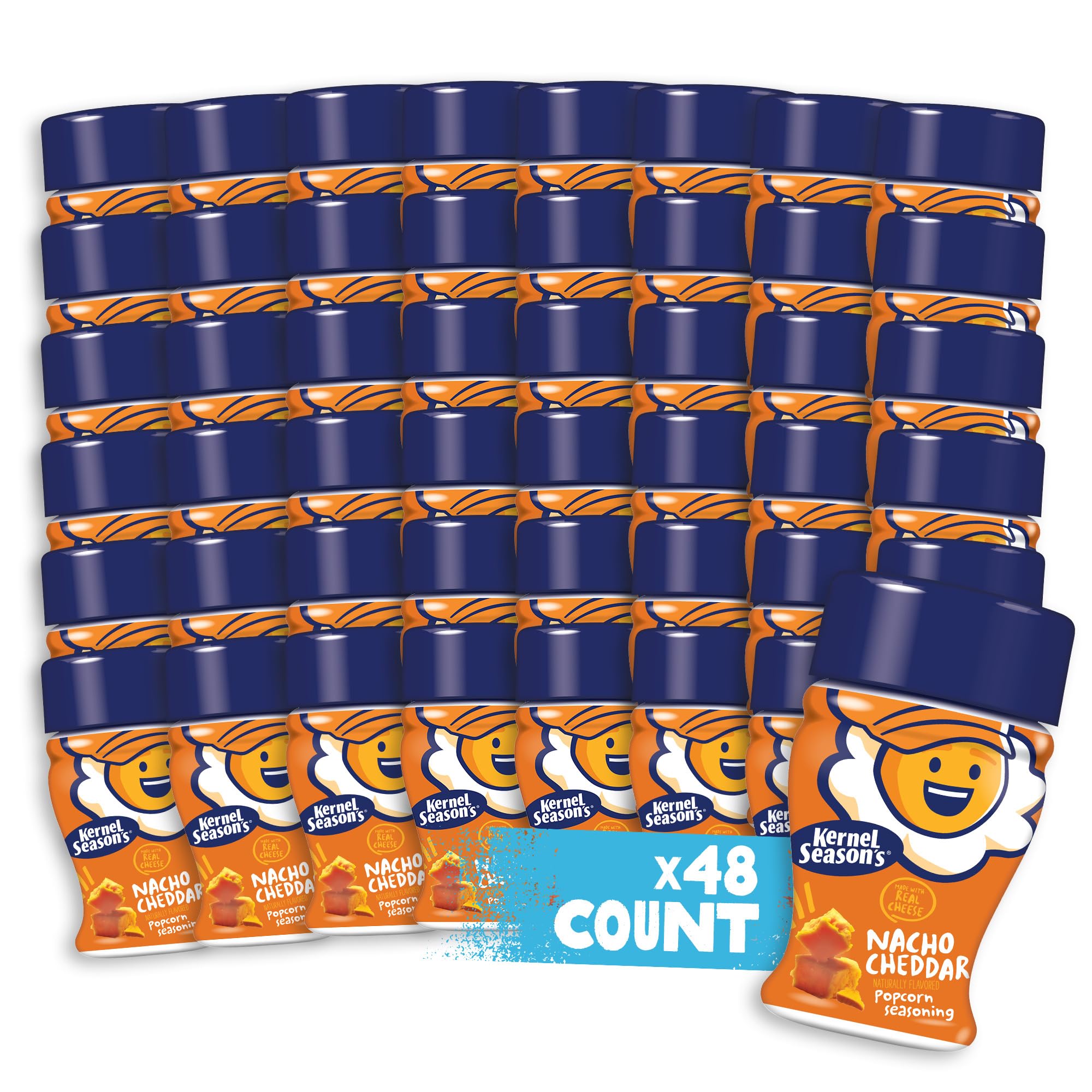 Kernel Season's Nacho Cheddar / 0.9 Ounce (Pack of 48) / 48 Popcorn Salt