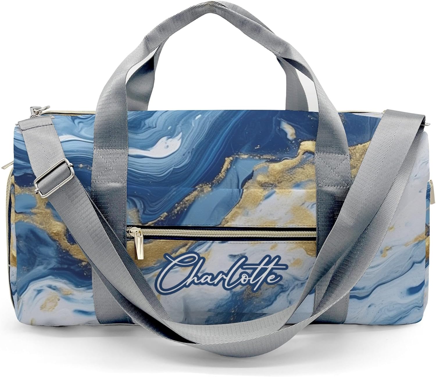 HUTARIO Personalized Duffle Bag for Women, Girl Sport Gym Dance Bag Travel for Weekender Overnight