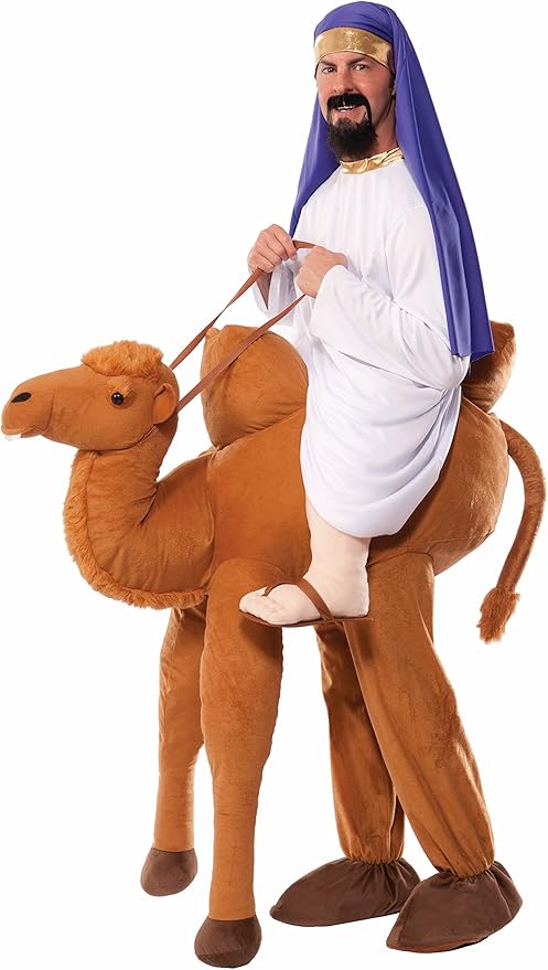 Amazon おもしろい コスチューム コスプレ 動物 ラクダ 乗り物 中東 アラブ アラビアン 着ぐるみ 大人 男性 コスプレ 仮装 通販