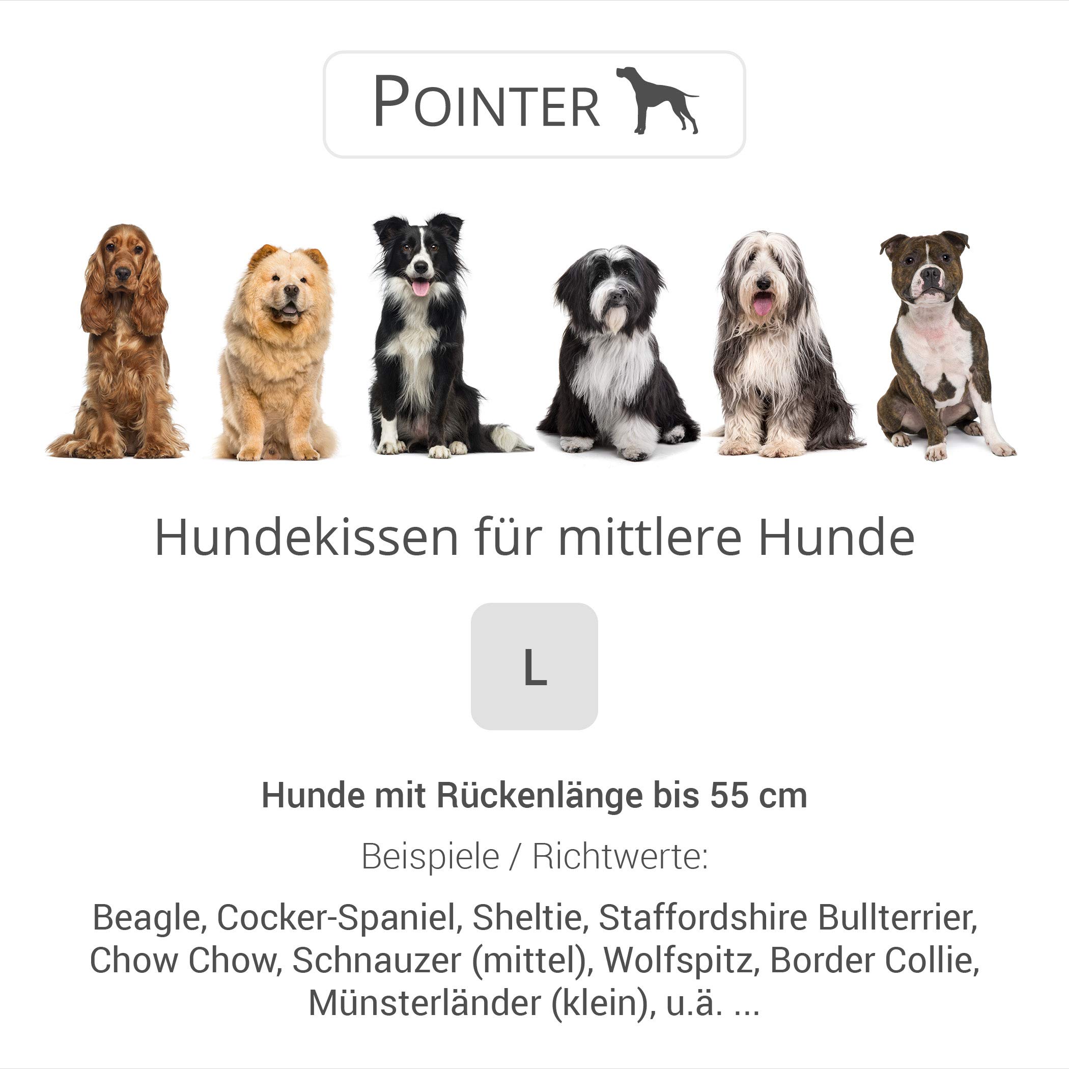 Pointer, Cuscino e Cuccia per Cani, Ortopedico, Adatto Anche per uso Esterno, Resistente ai Graffi, Completamente Lavabile a 95 °C, L Cachi