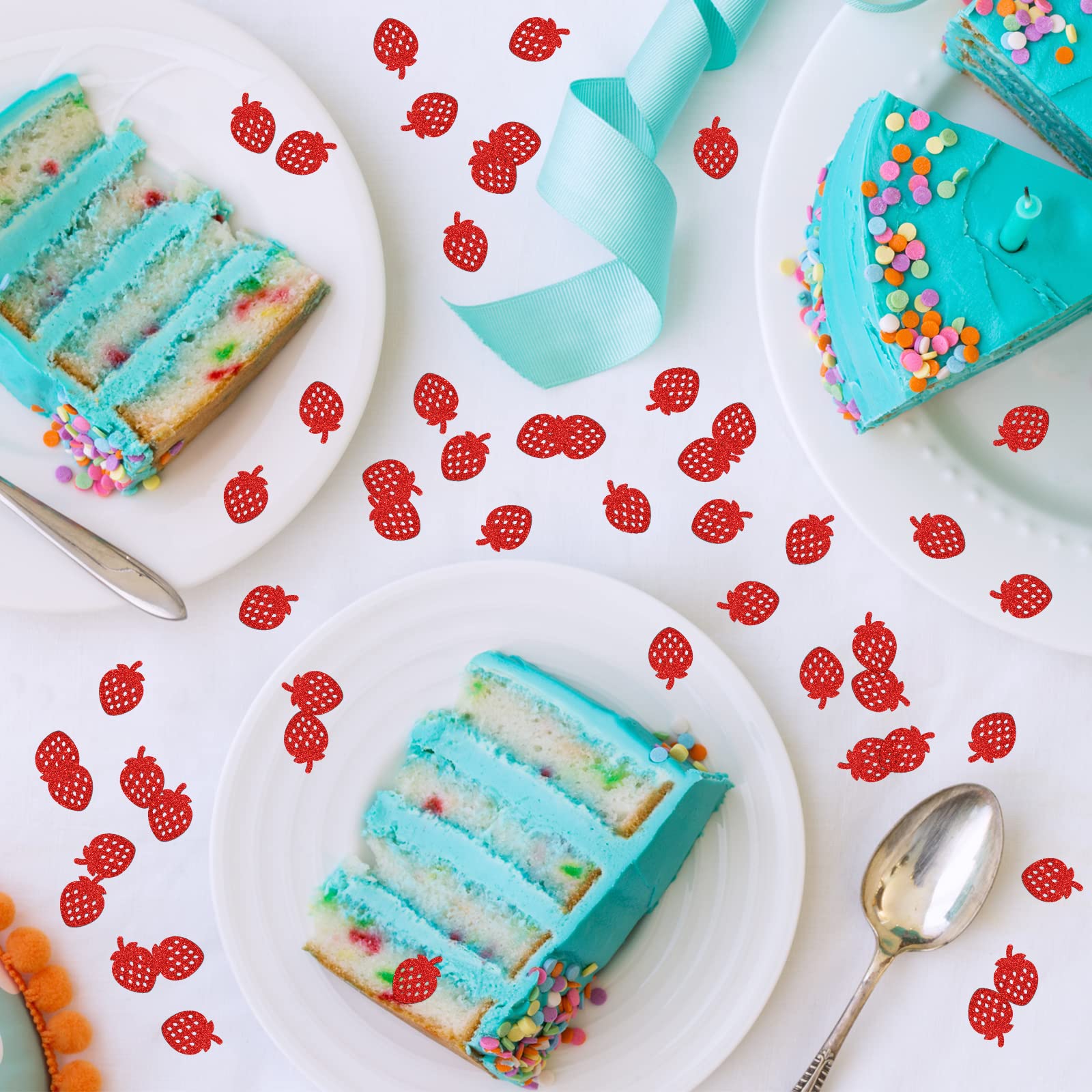 300PCS Strawberry Confetti Sweet One Birthday Party Decor...