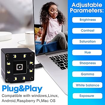 Amazon.co.jp: ELP 1600万画素 暗視 Webカメラ オートフォーカス 広角