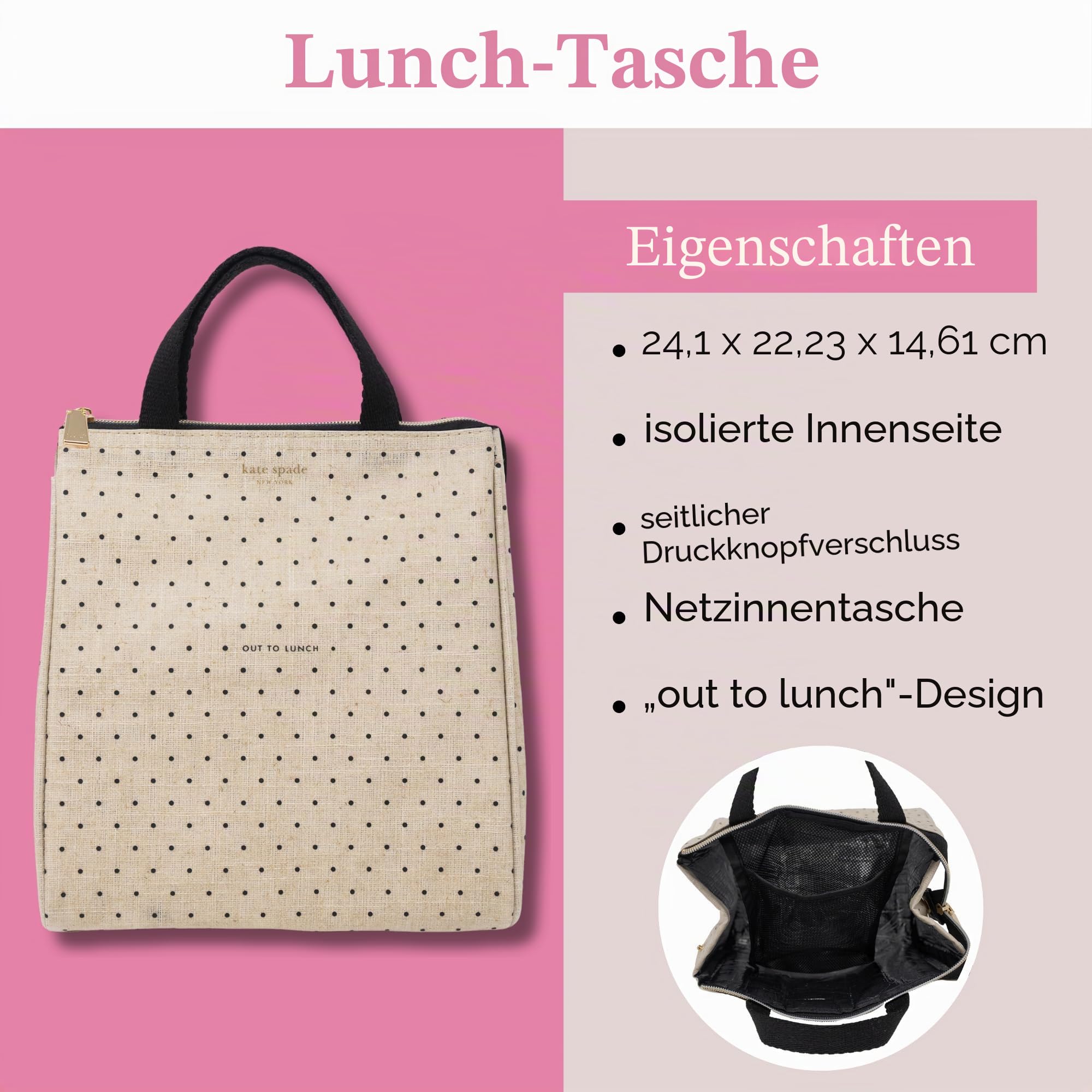 kate spade new york Isolierte Lunchtasche, zum Mittagessen