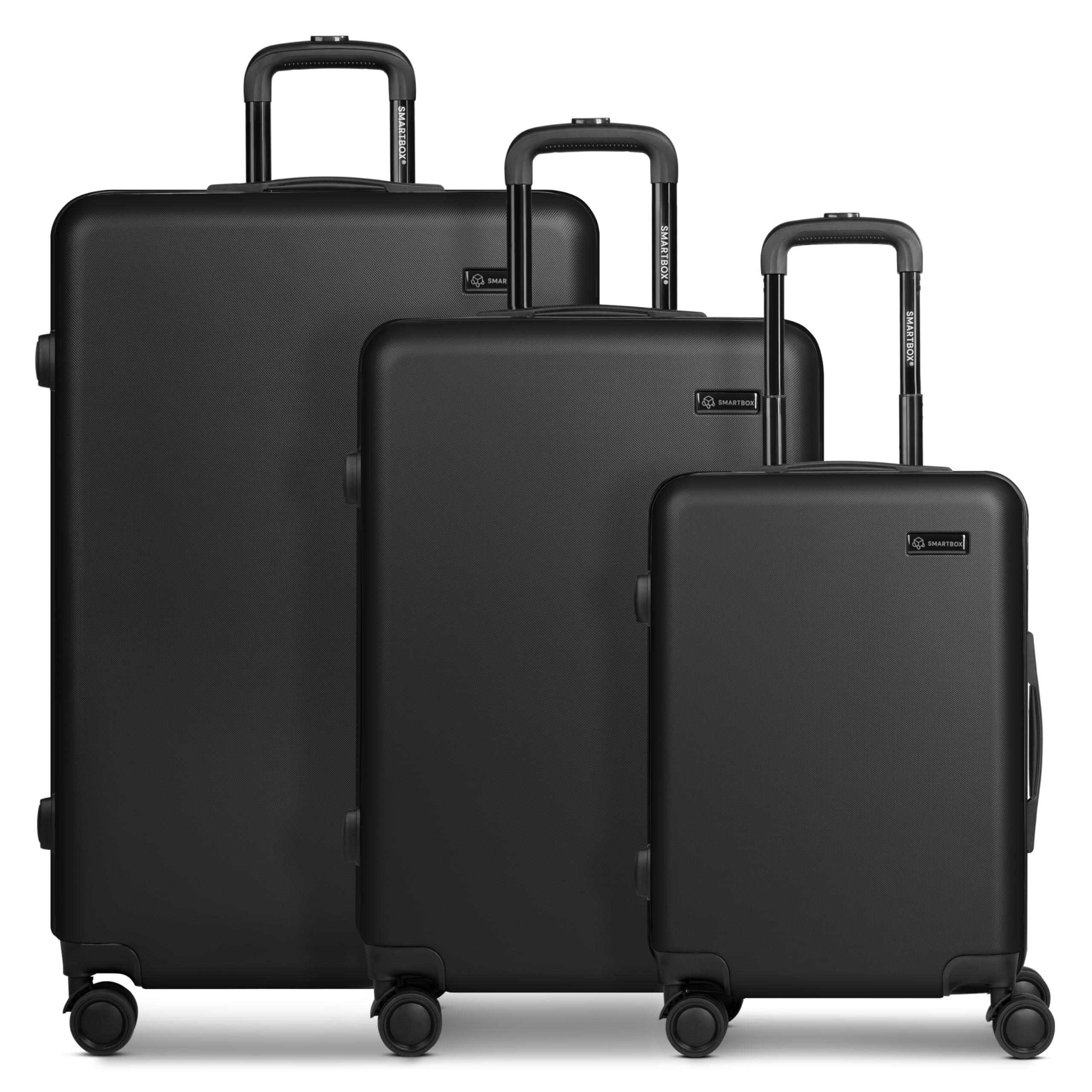Smartbox Kofferset 3-teilig Hartschale ABS 4-Doppelrollen | Edition 05, 3er Set 41/61/101 L, Zahlenschloss, Leichte ABS-Hartschale