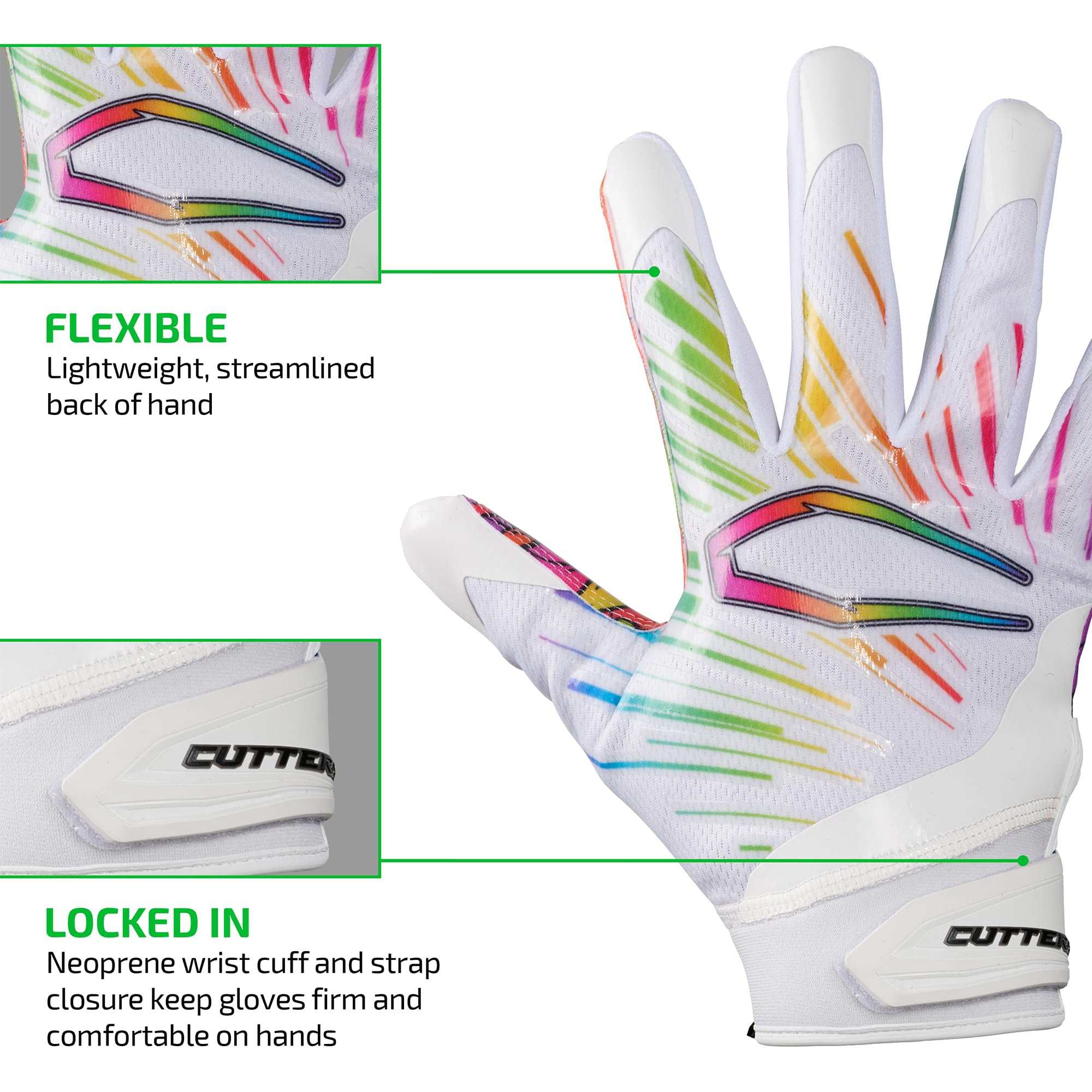 Cutters Youth Game Day Pro Fußball-Empfänger-Handschuhe