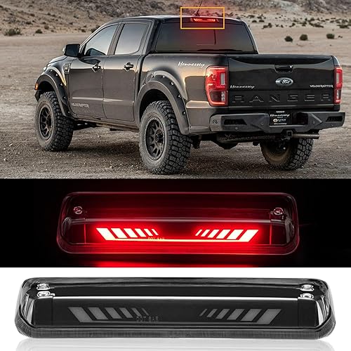 Tercera tercera luz de freno para Ford F150 2004-2008, Ford Explorer Sport Trac06-08 Lincoln Mark LT - Lámpara trasera trasera de cabina central,