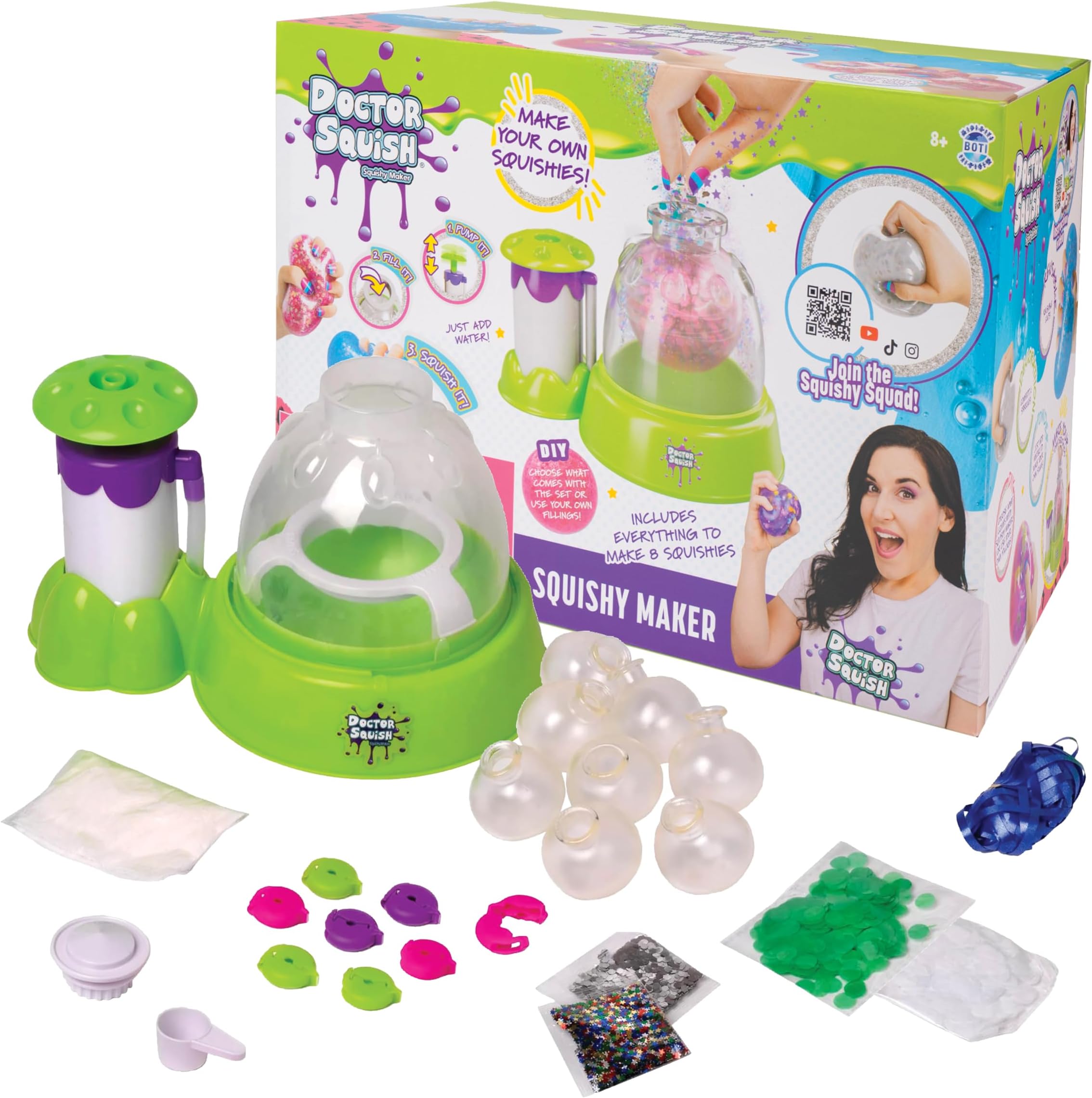 Dr. Squishy - Squishy Maker Station - Make Your Own Squishies! Full of Squish! Doctor Squish from YouTube! Medium, Multicolor