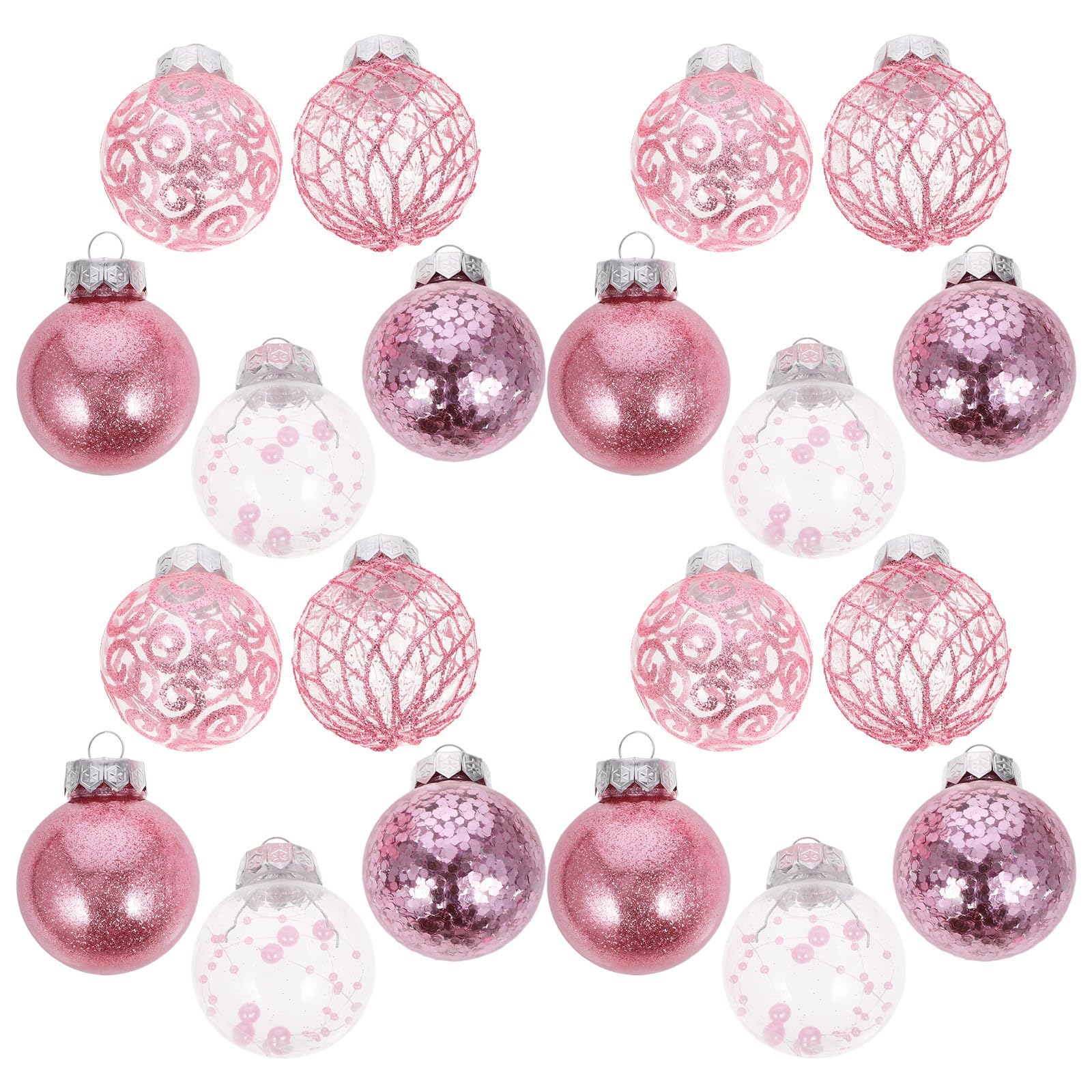 FRCOLOR 60 Pezzi Palline Appese per Albero di Natale, Decorazioni in