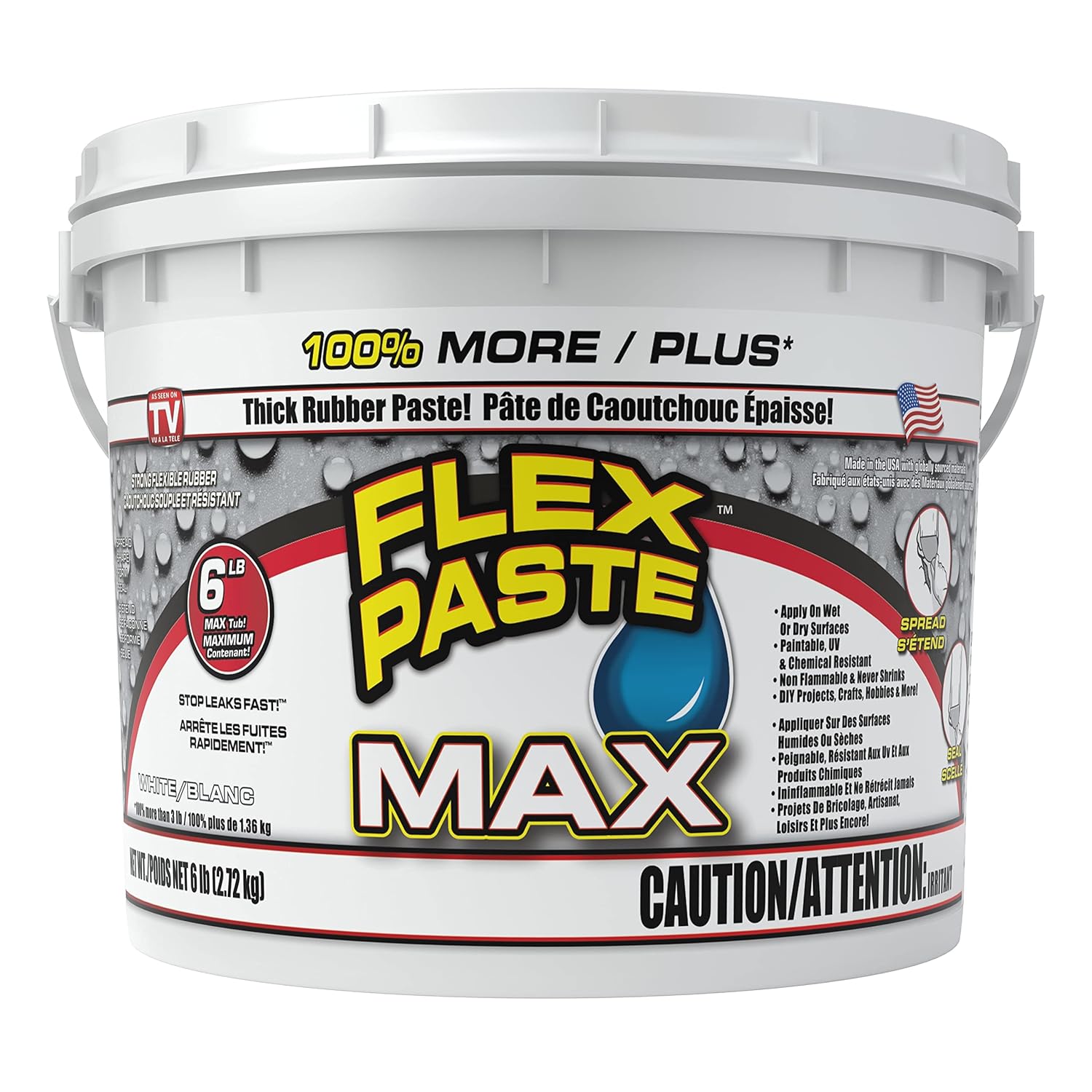 Flex Paste MAX Super Thick Waterproof Paste Works Underwater; Repairs