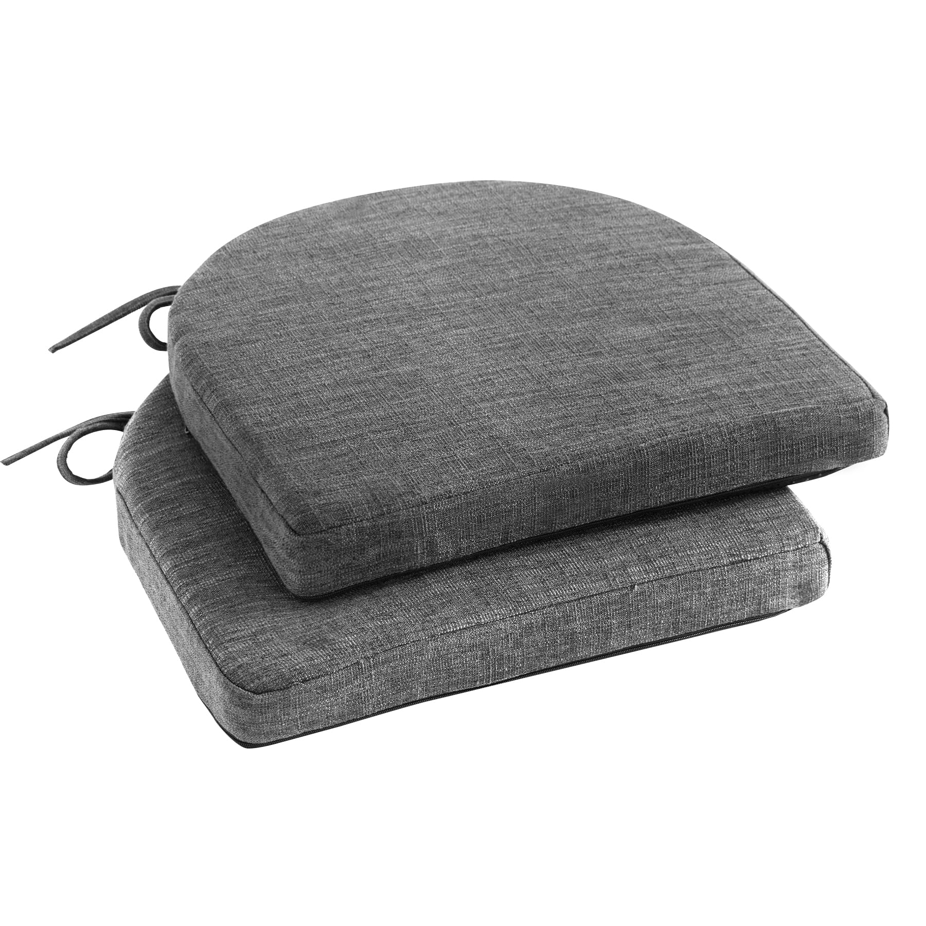 IPYNBAP Chair Cushions for Dining Chairs with Ties and Removable Cover, Dining Kitchen Chair Pads with Non-Slip Bottom, High-Resilience Indoor Seat