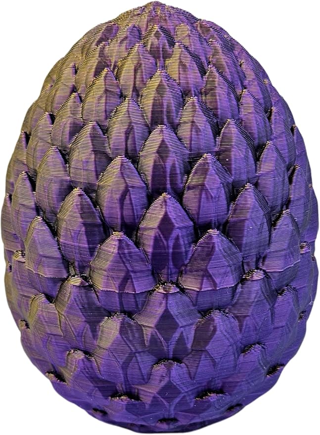 Figura Articulada Dragón Piedra Preciosa 3D Color Oro Morado Negro miniatura 6