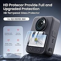 Vista 8 de OSMO 360 - Funda de aluminio de liberación rápida con marco de metal con tapa de lente de silicona Protector de pantalla para DJI OSMO 360 Kit