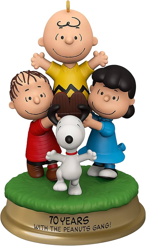 Hallmark Keepsake Christmas Ornament 2020, The Peanuts Gang 70th  Anniversary You're a Good Man, Charlie Brown! With Sound (3999QXI2794)