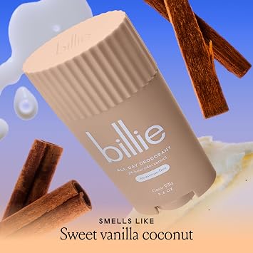 Billie All Day Deodorant for Women, Aluminum Free, Coco Villa, 2.5 Oz