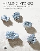 Vista 2 de KALIFANO Raw AAA+ Celestite Crystal Cluster Geode - High Energy Natural Celestine Stone - Reiki Wicca Celestita Rock with Healing and Calming