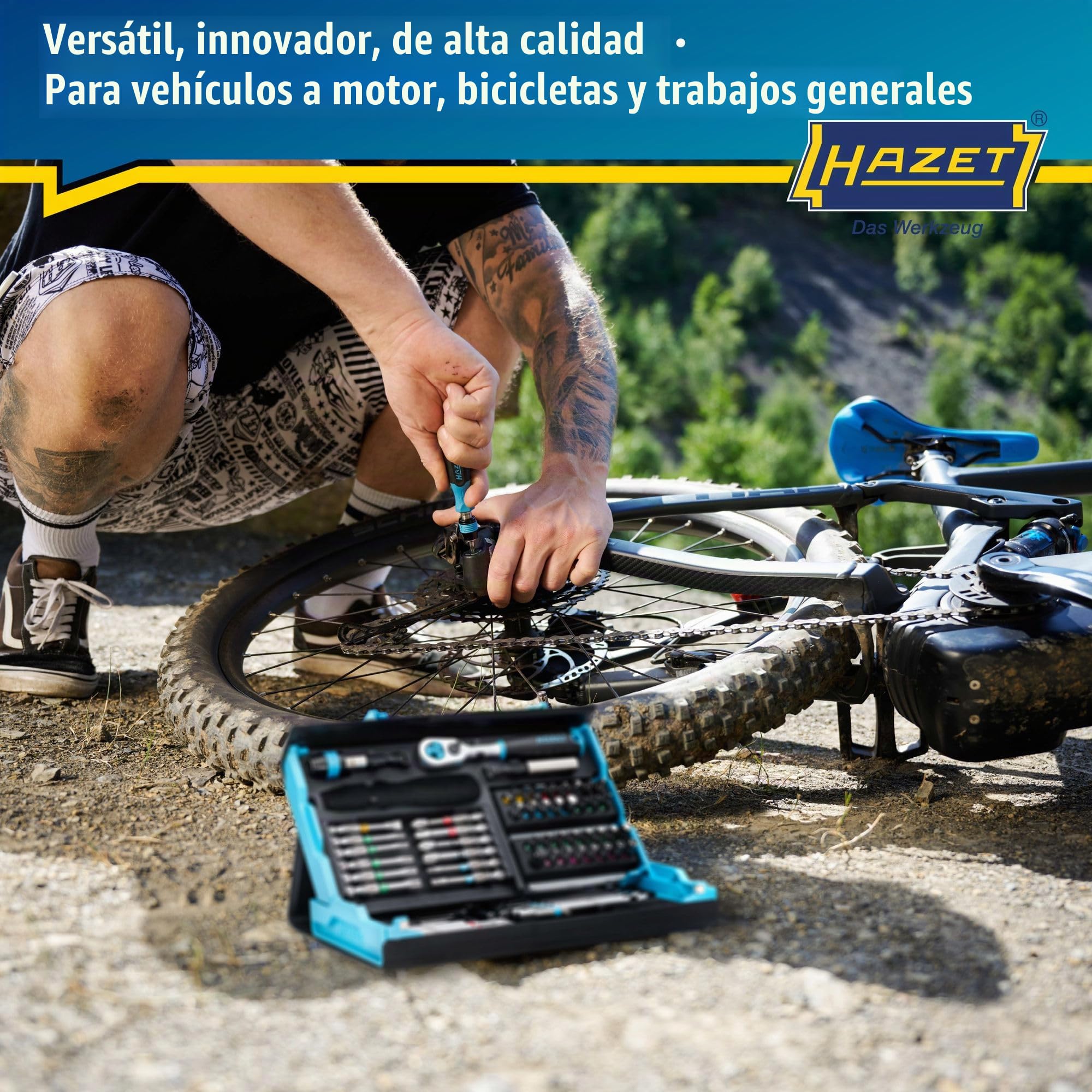 HAZET Juego de puntas Smartcase 2200SC-31 I 73 piezas, accionamiento: hexagonal 6,3 (1/4 pulgada) muchas herramientas en el mínimo espacio para la mejor visión de conjunto