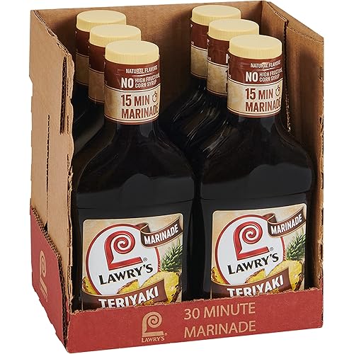 Lawry's Teriyaki with Pineapple Juice Marinade, 12 fl oz (Pack