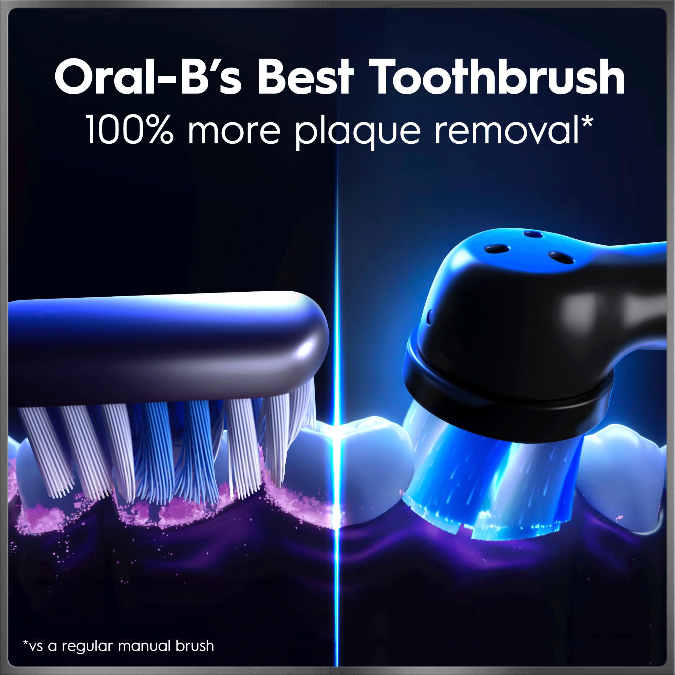 Oral-B iO - Spazzolino elettrico ricaricabile Deep Clean + Protect, bianco, con spazzolino iO Series 7, 2 testine di ricambio e custodia di ricarica da viaggio