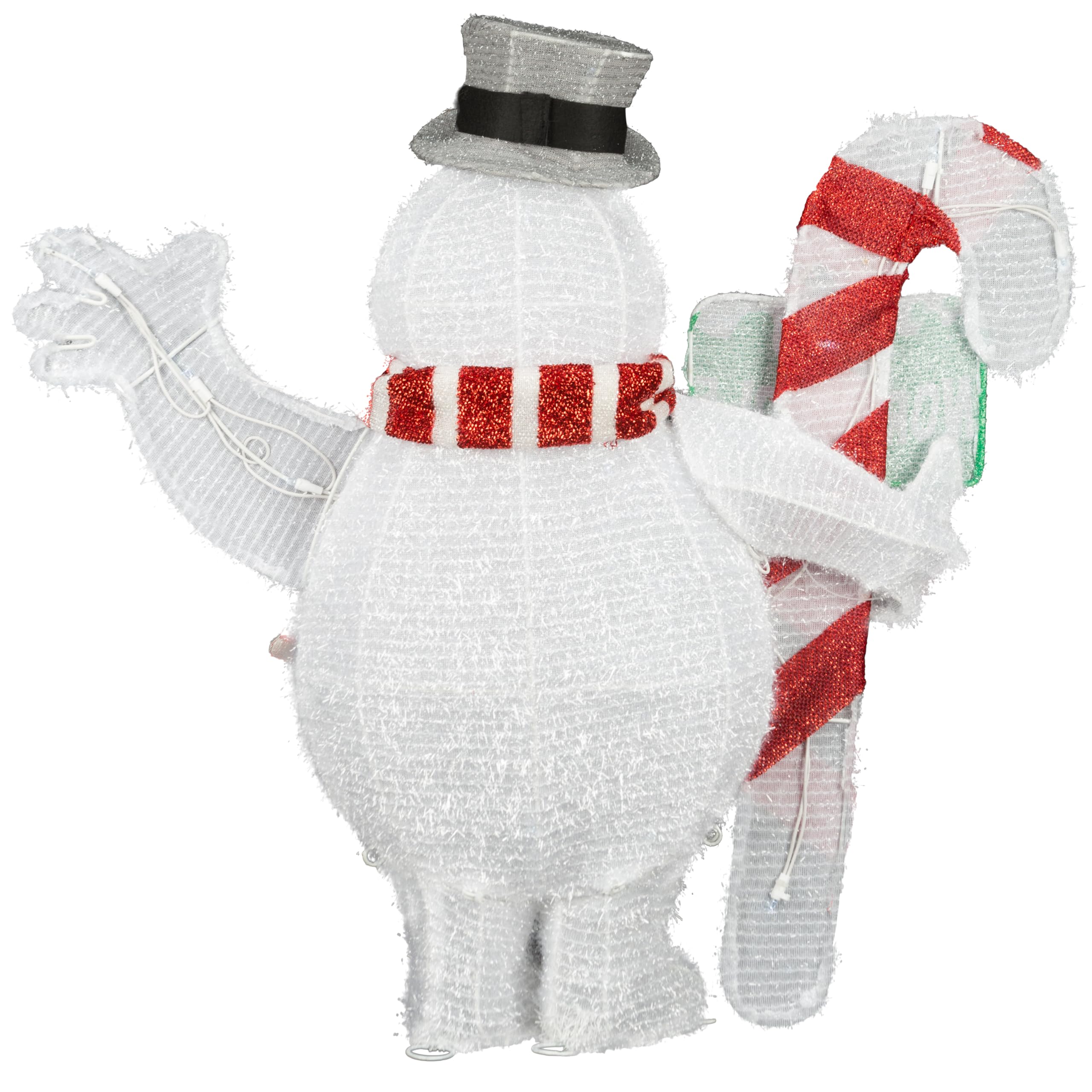 Amazon.com: Gemmy 3D Holiday Lighted Tinsel Sculpture Frosty w