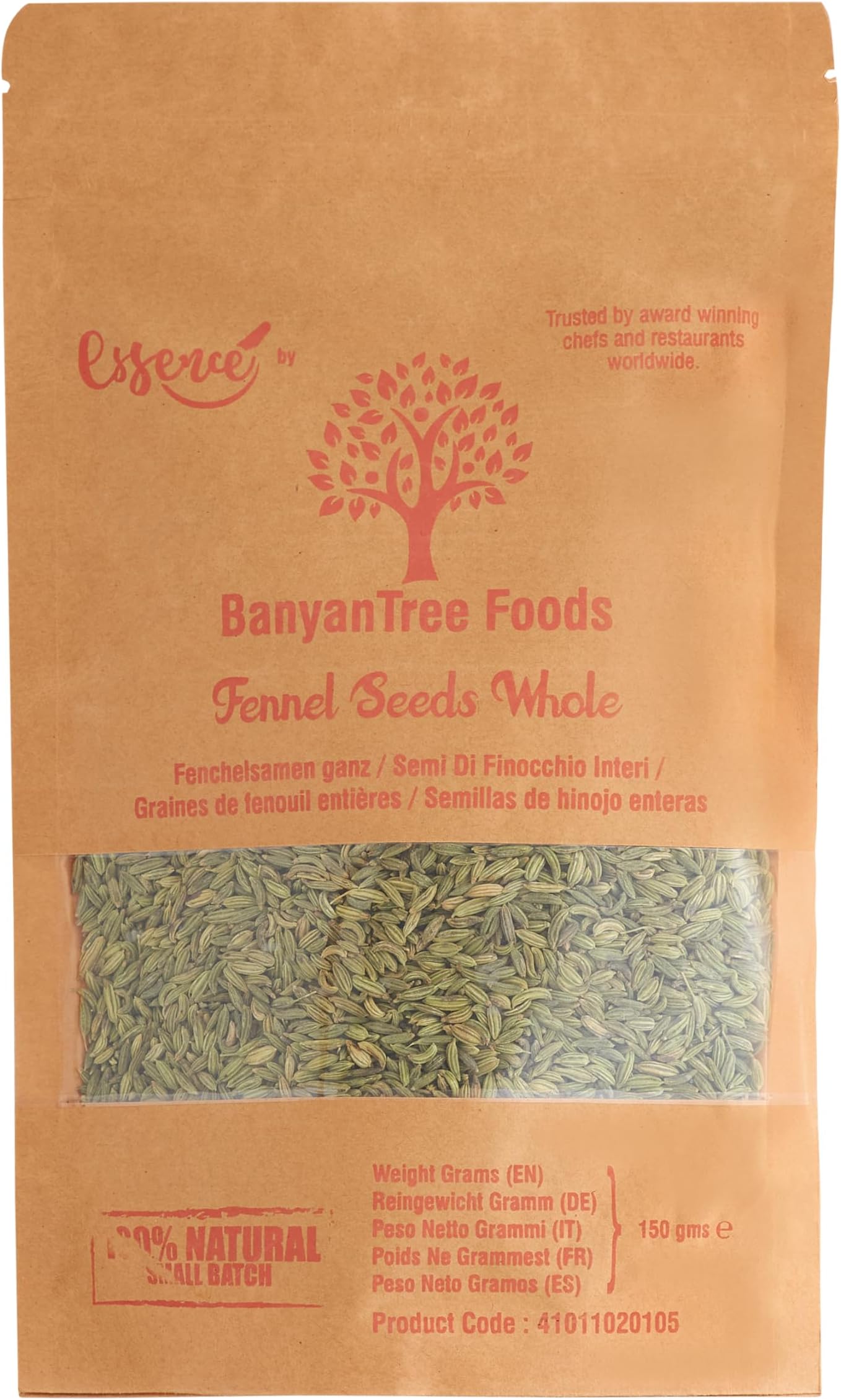 BanyanTree Foods Fennel Seeds 150g | Saunf (Soonf) | All Natural| Indian Origin | Vegan
