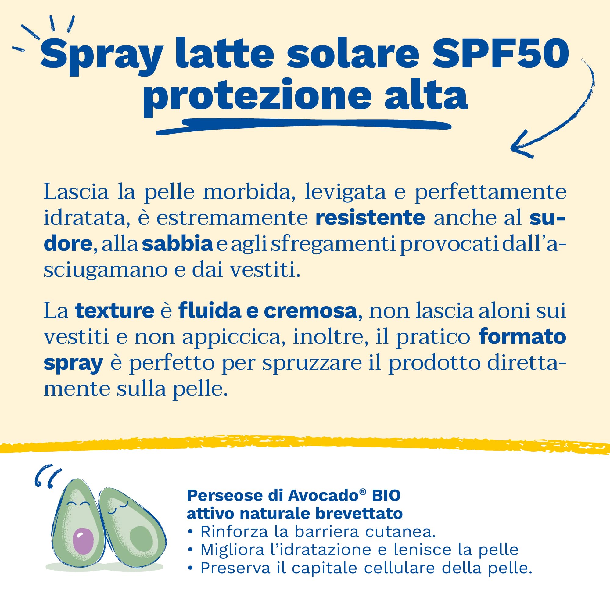 Mustela Spray Latte Solare Spf 50, Viso, Corpo, Con Avocado e Vitamina E, Neonati, Bambini, Tutta la Famiglia, Adatto in Gravidanza - Protezione Molto Alta dai Raggi UVB e UVA (200ml)