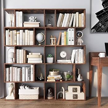 Amazon｜GYMAX オープンシェルフ オープンラック ジグザグラック