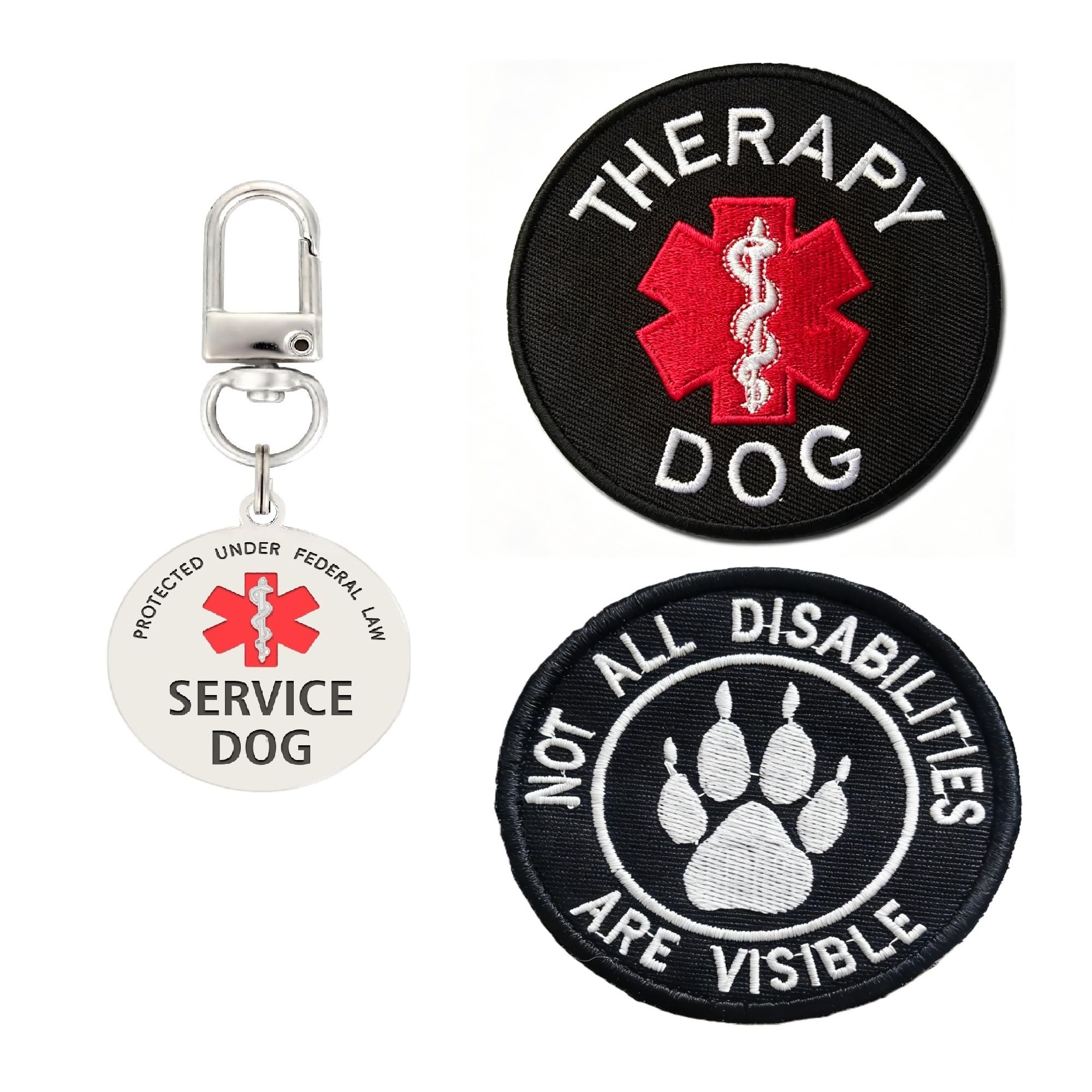 Médaille pour chien de service pour apaiser son quotidien avec le patch anti-anxiété